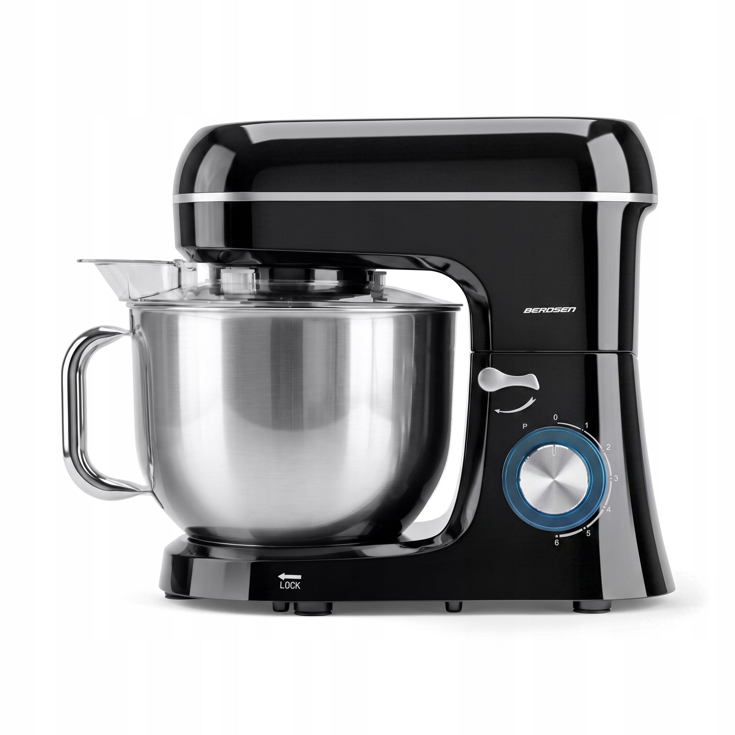 Food Processor Planetary Mixer Berdsen Stainless Steel 6l Black 3in11400W Packaging status original