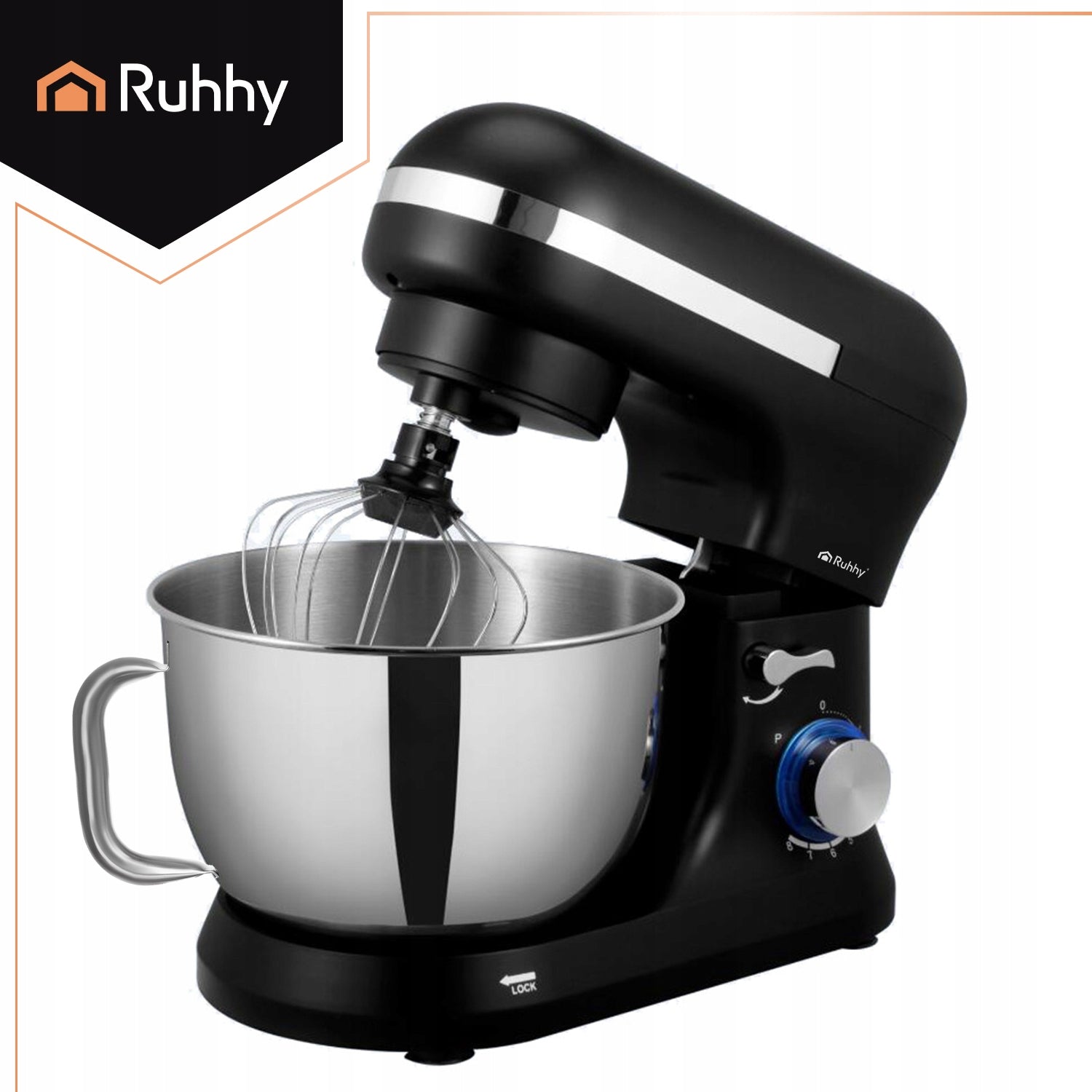 Food Processor Planetary Mixer Multifunctional Black Bowl 4,5l Set Packaging status original