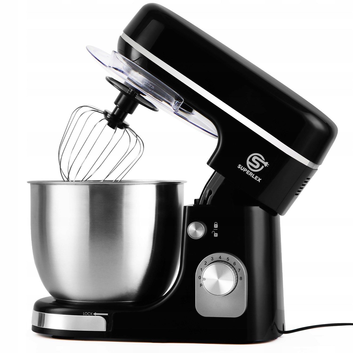 Food Processor Planetary SUPERLEX SM-6461 Mixer Black 1300W 5L