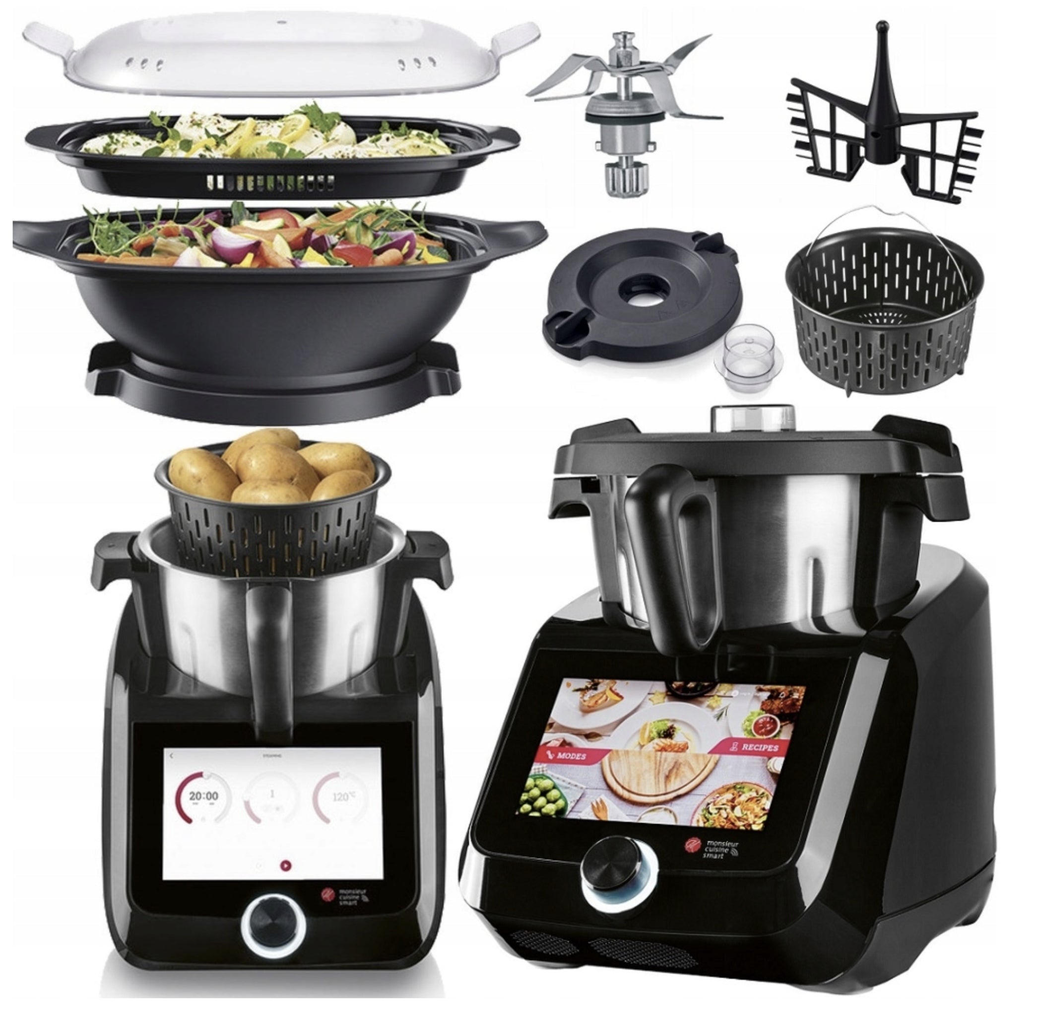 Food Processor SilverCrest Monsieur Cuisine Smart 8 kitchen 1000 W black