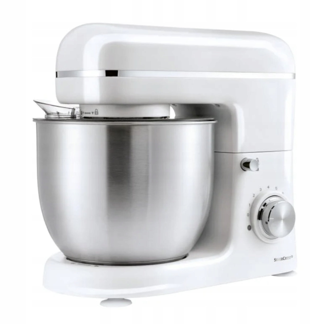 Food Processor Silvercrest SKM 600W Planetary Mixer Multifunctional White