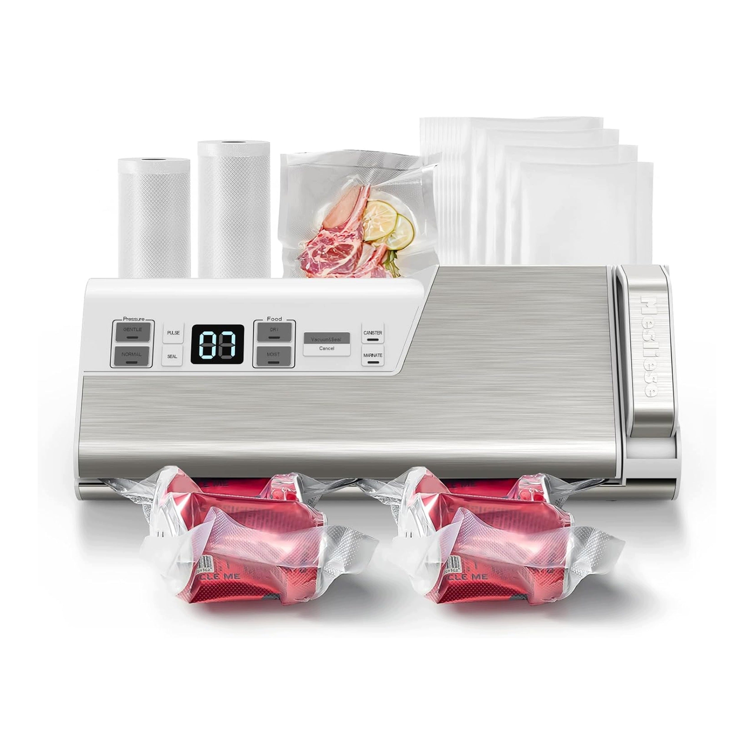 Food Vacuum Welding Machine Double Seal One-Handed 140W
