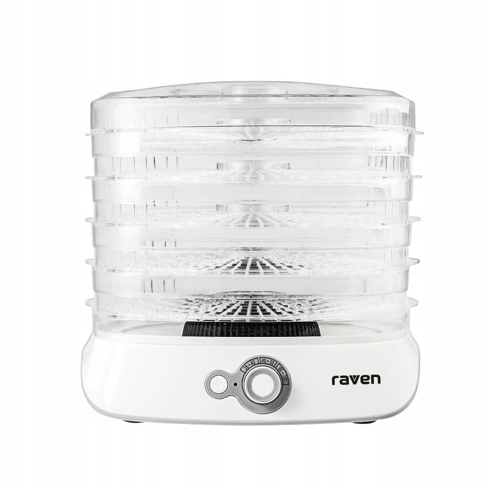 Food dryer for mushroom fruit RAVEN ESS004X 500W 5 sieves White Packaging status original