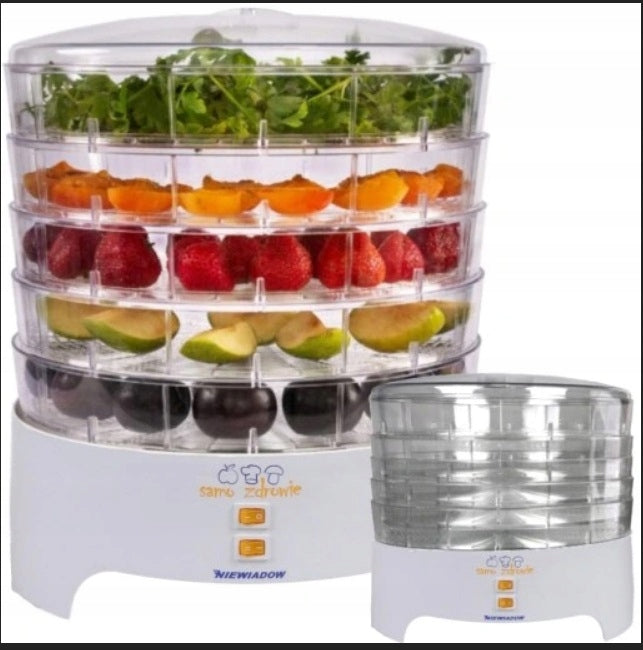 Food dryer for vegetable mushrooms niewiadów 5 sieves 15 liters power 500 W