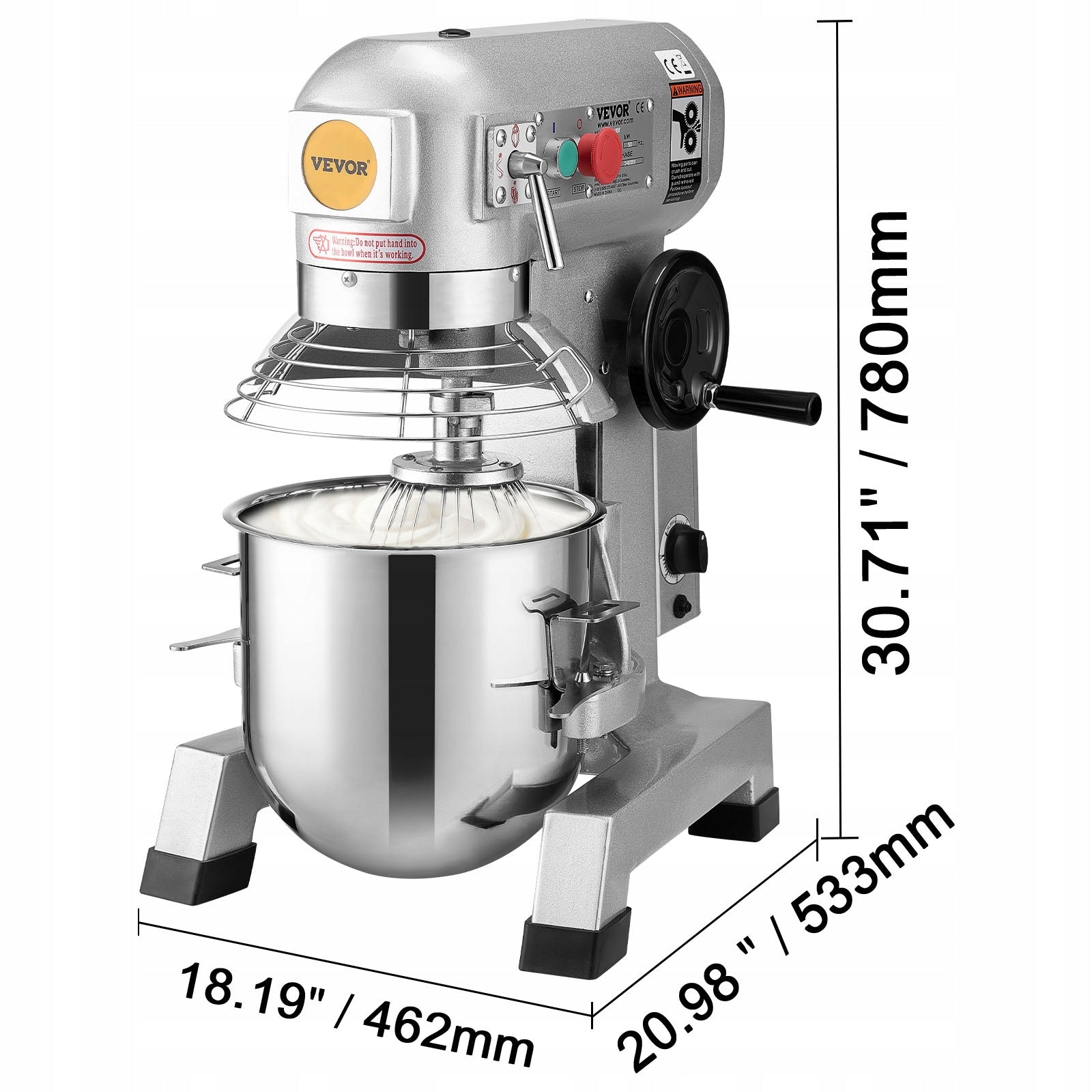 Food processor Vevor B20B 1100 W silver/grey Brand Vevor