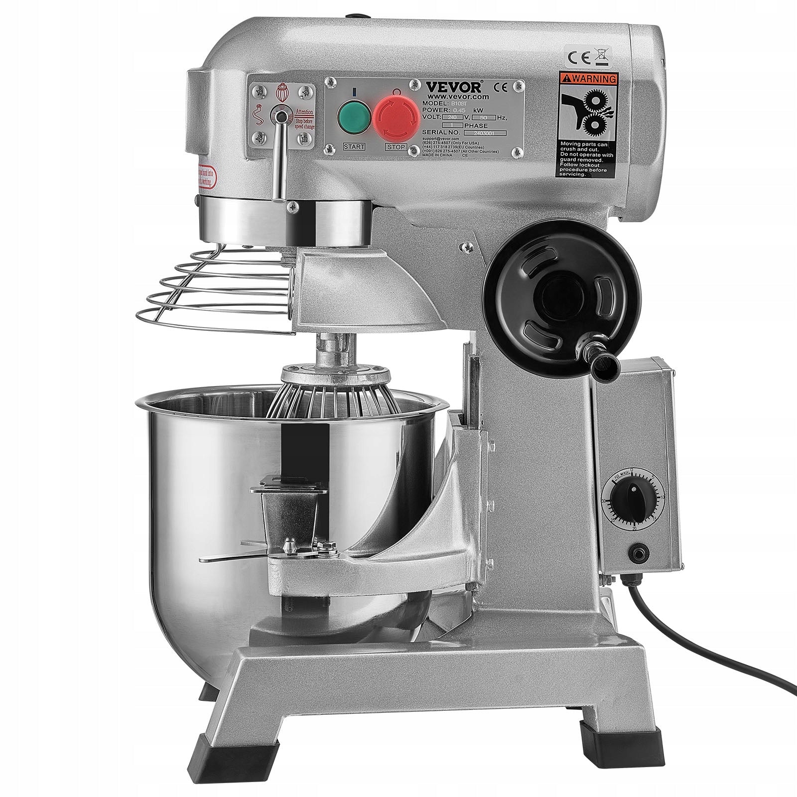 Food processor Vevor B20B 1100 W silver/grey Power rating 1100 W