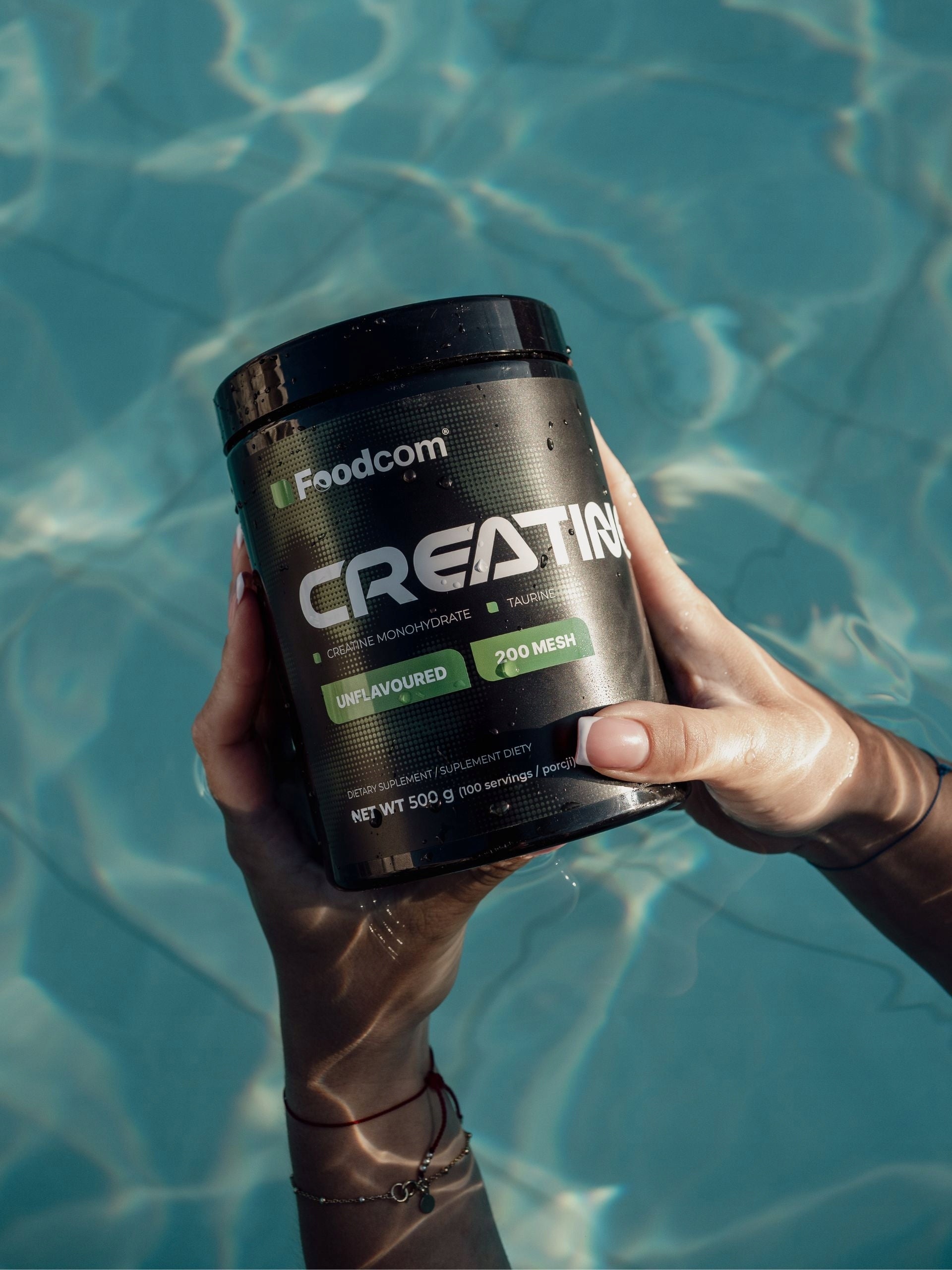 Foodcom CREATINE MONOHYDRATE 500g 100 Servings WITHOUT ADDITIVES, PURE STRENGTH, POWER EAN (GTIN) 5900605183014