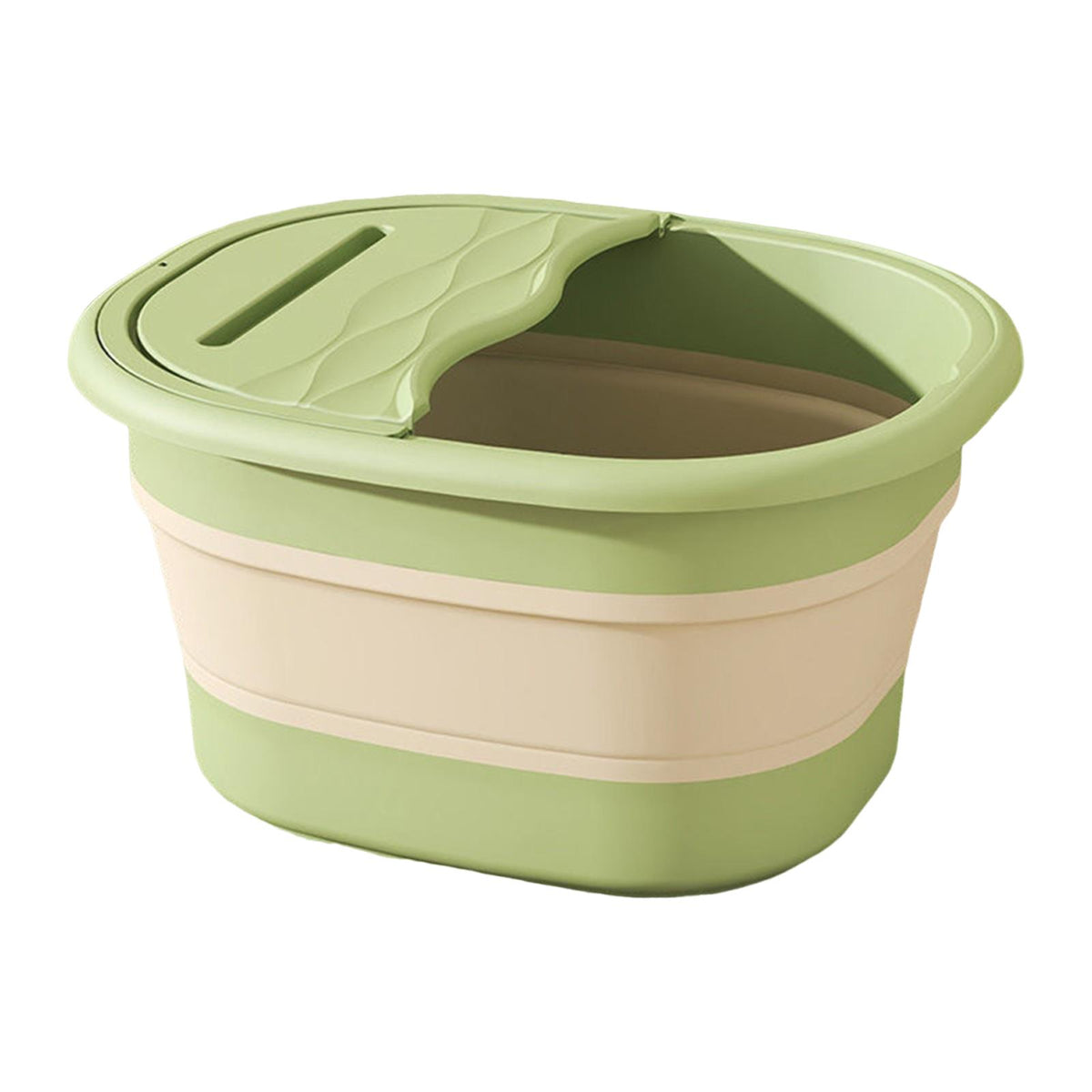 Foot Bath Basin Folding Foot Bath Bucket Large Thickened Foot SPA Green Medical device no