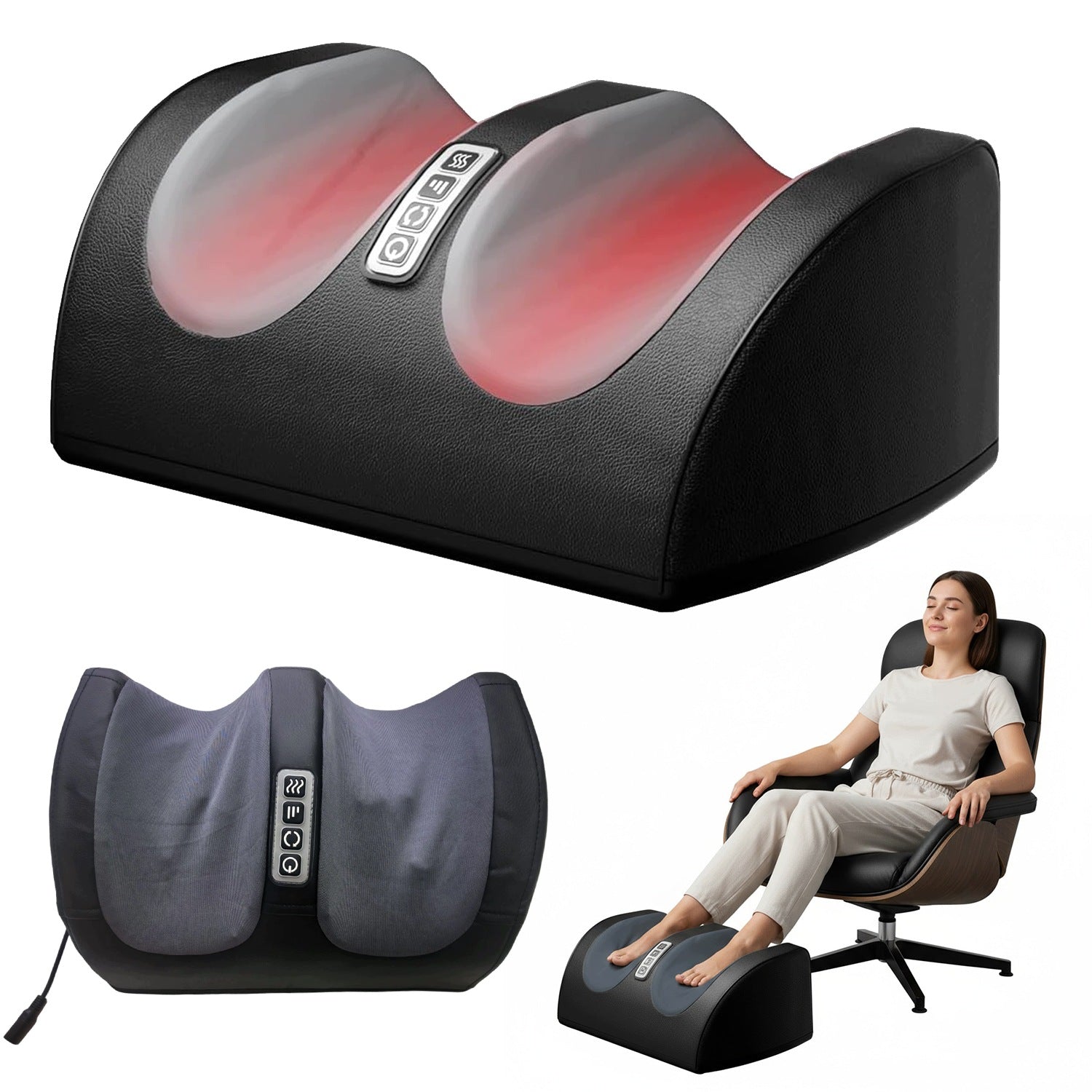 Foot Massager BEDEE 20 Heads 3 Strength Modes With Heating For Gift