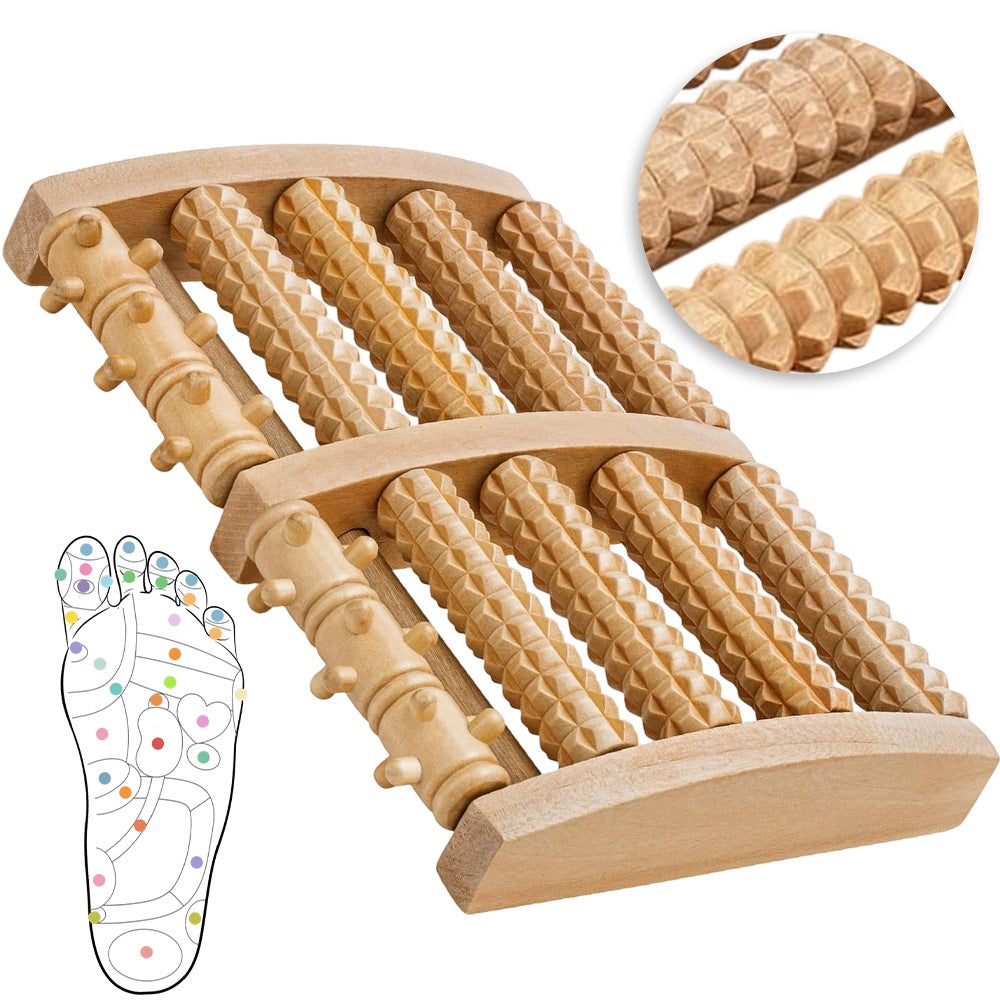 Foot Massager Double Roller Anti-Slip Compression For Heel Spur