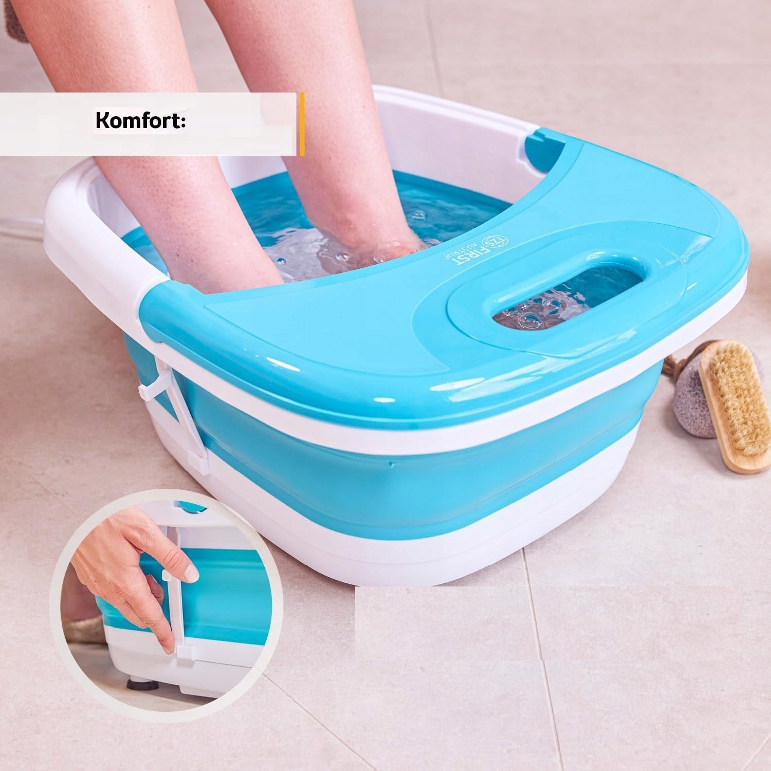 Foot Massager First Austria Home SPA Vibration Massage Pedicure Manufacturer code 8116-2-BL