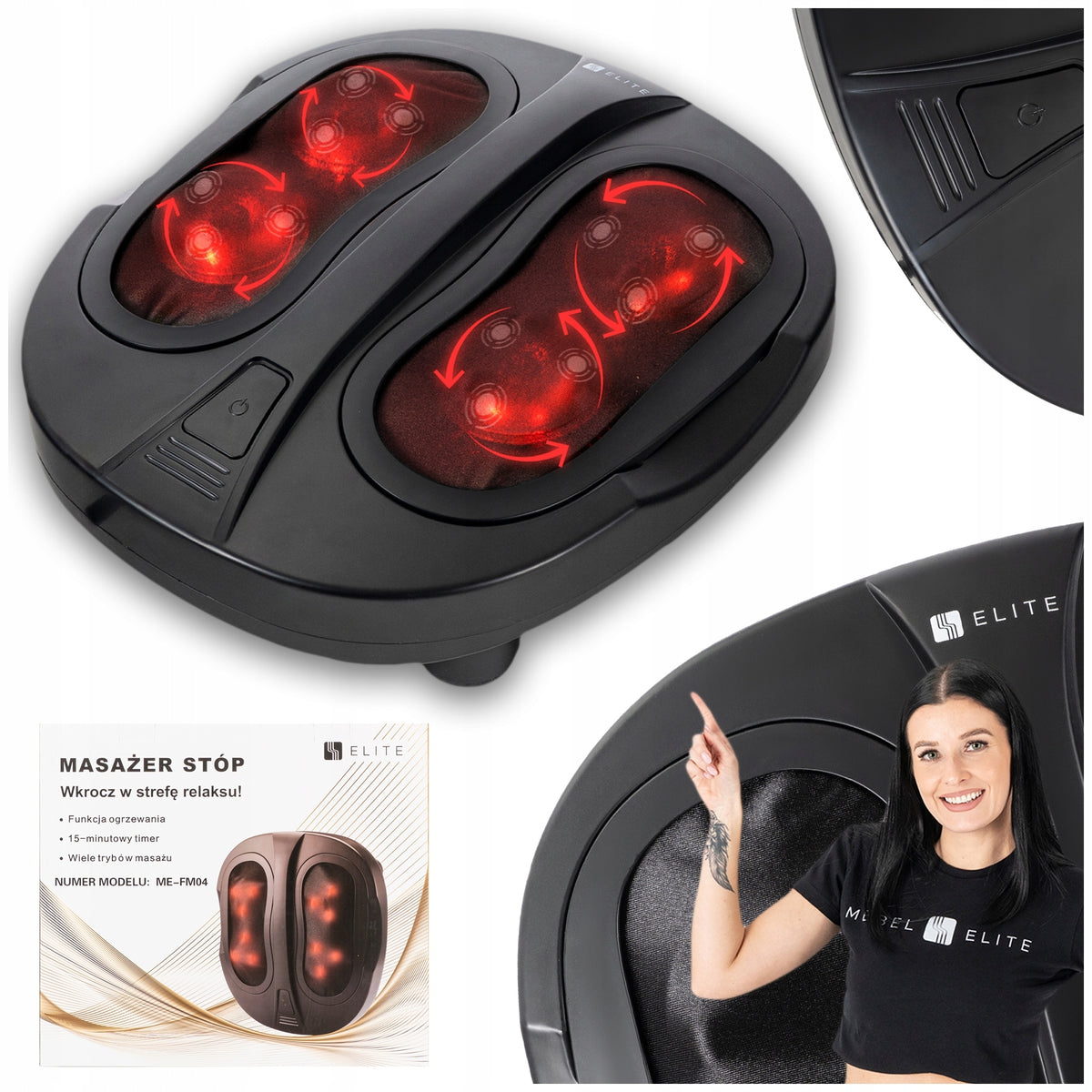 Foot Massager Leg Electric Heating Multifunctional For Car ME-FM04