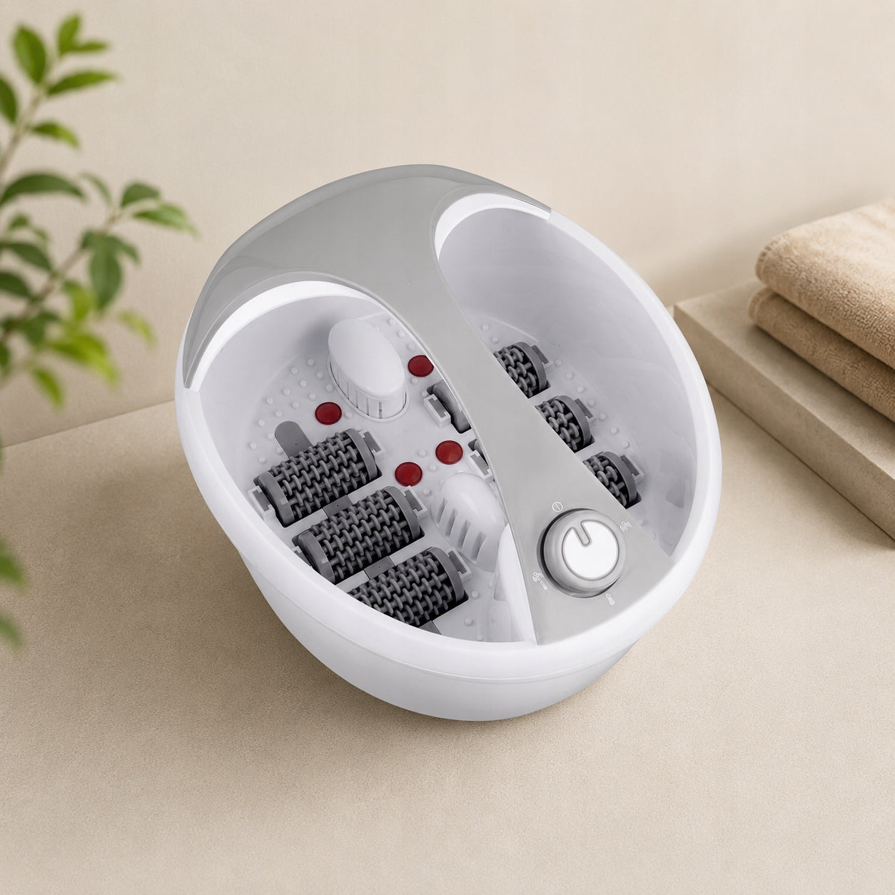 Foot Massager SPA Hydromassage Acupressure Infrared Aromatherapy 48C 450W Packaging status original
