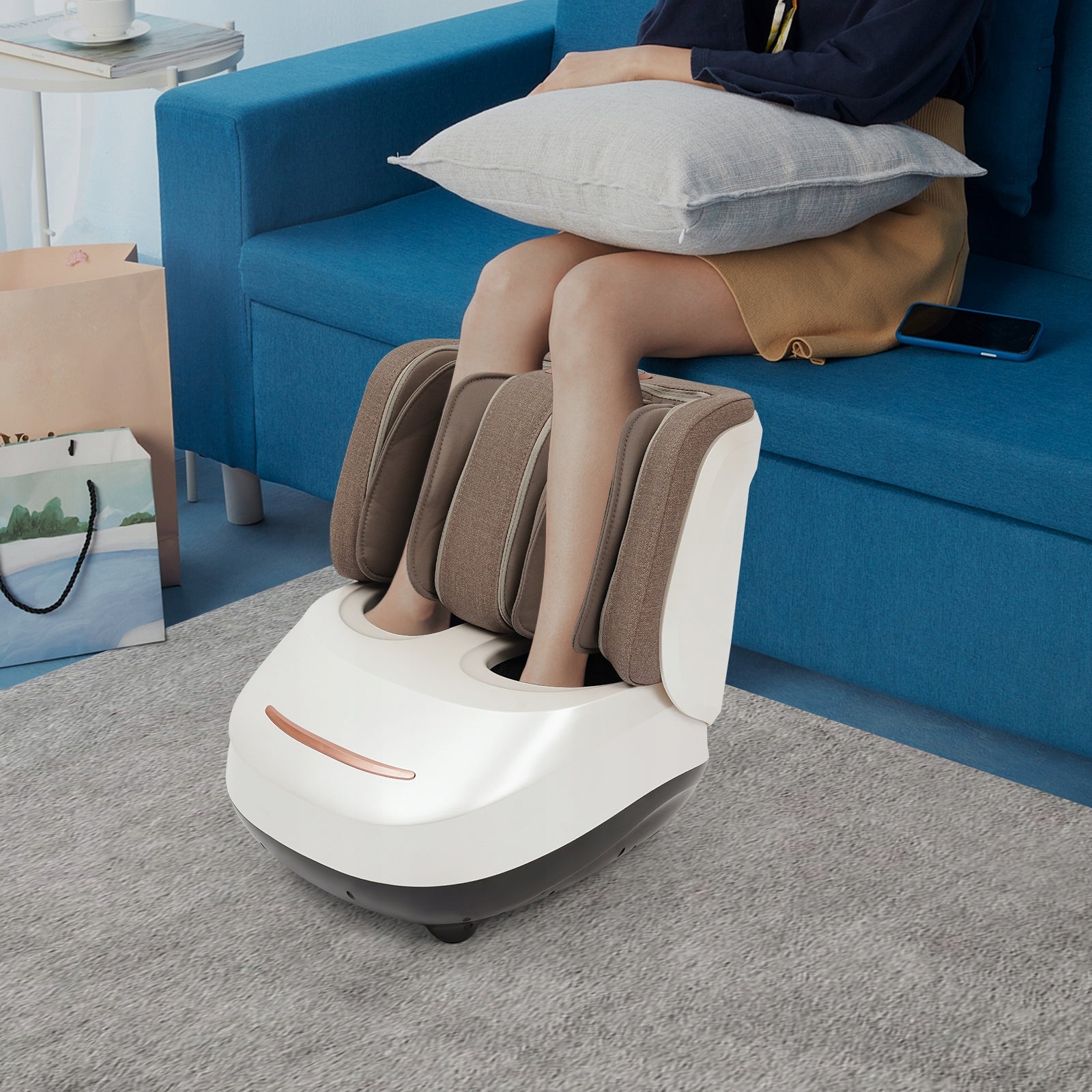 Foot Massager with Airbag, Deep Kneading Calves and Foot Massage Machine Medical device no
