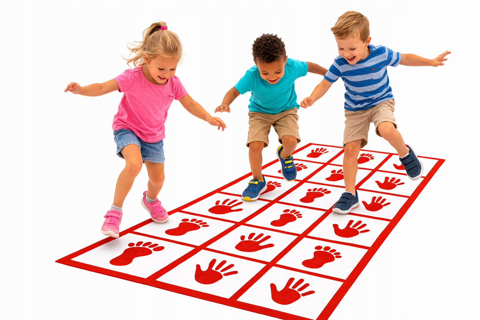 Foot Movement Play Mat Hands for Kids and Adults Party Fun