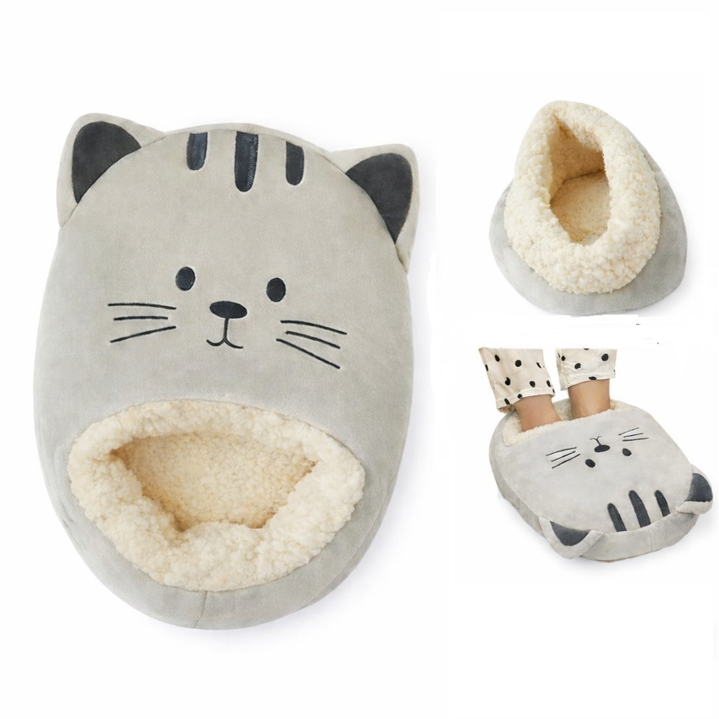 Foot Warmer Cat Plush Toy Large Plush for Valentine's Day Soft Without Electricity