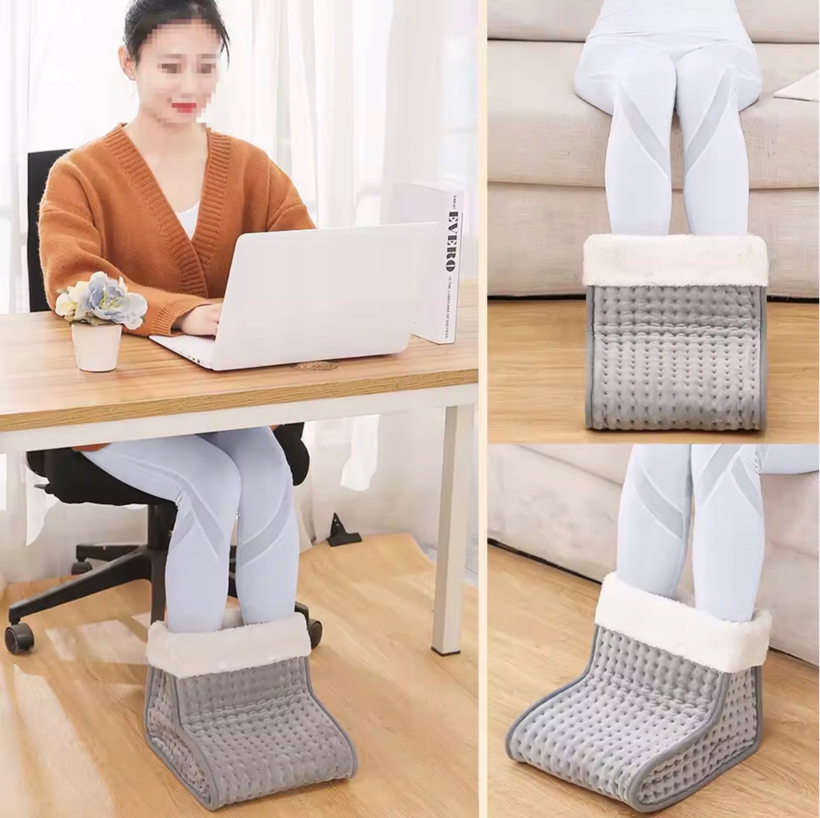 Foot Warmer Electric Fleece Warmer Shoe with Heating Remote Control Soft EAN (GTIN) 4052568075798