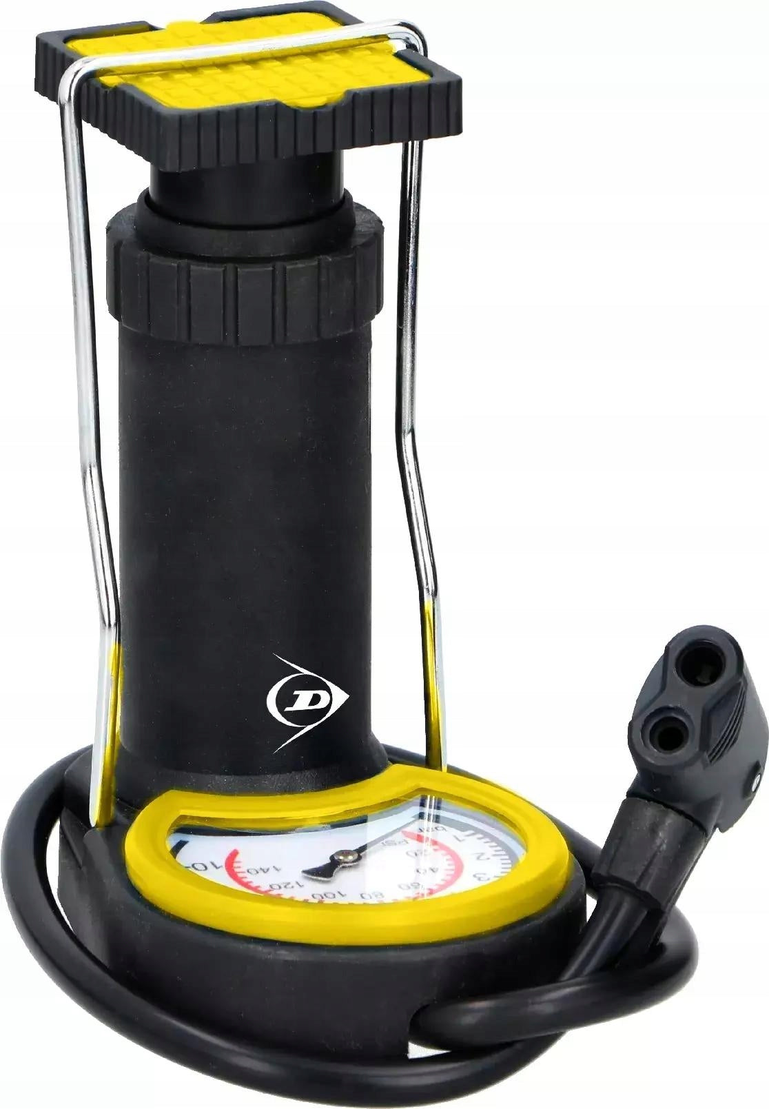 Foot bicycle pump with pressure gauge for handball balls DUNLOP 10bar Packaging status original