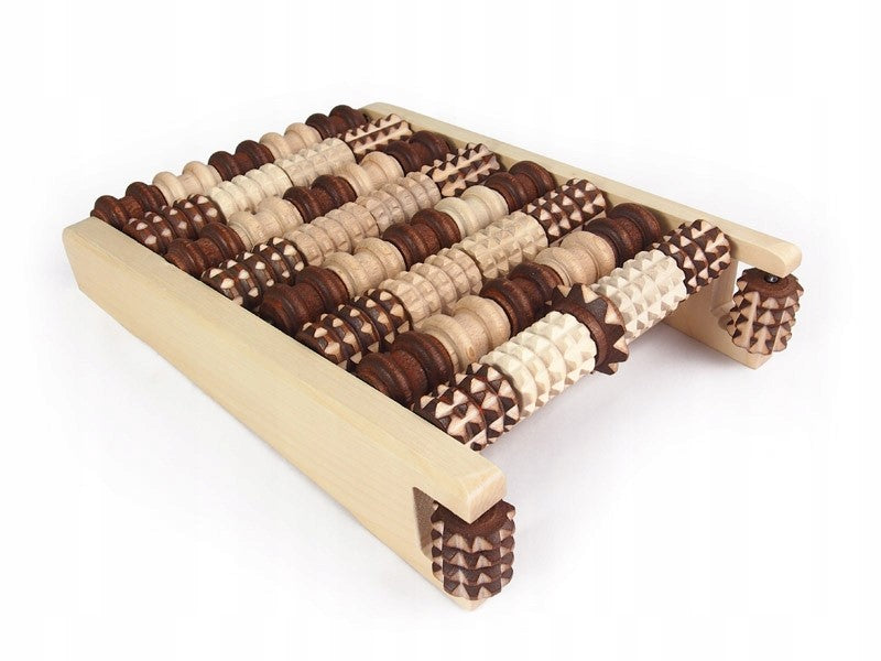 Foot massage apparatus 8 - row + side rollers