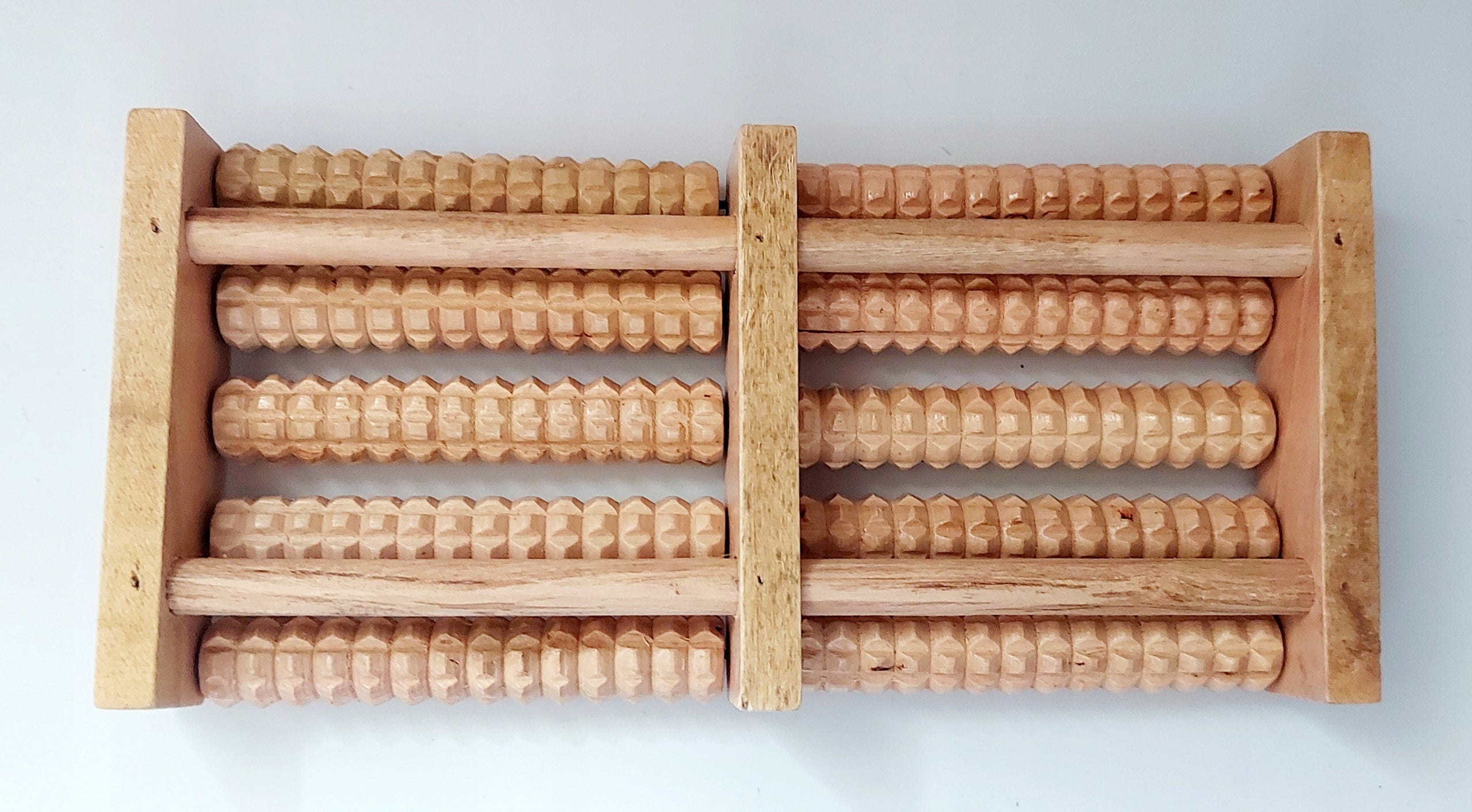 Foot massager roller traditional wooden 10 rollers Brand Verk Group