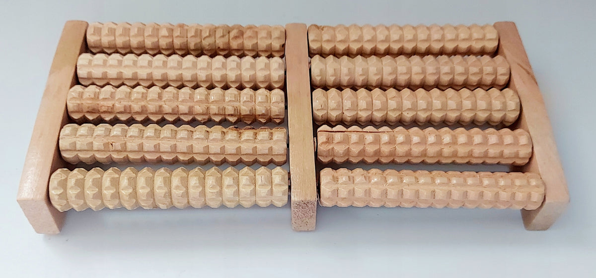 Foot massager roller traditional wooden 10 rollers Manufacturer code AG334