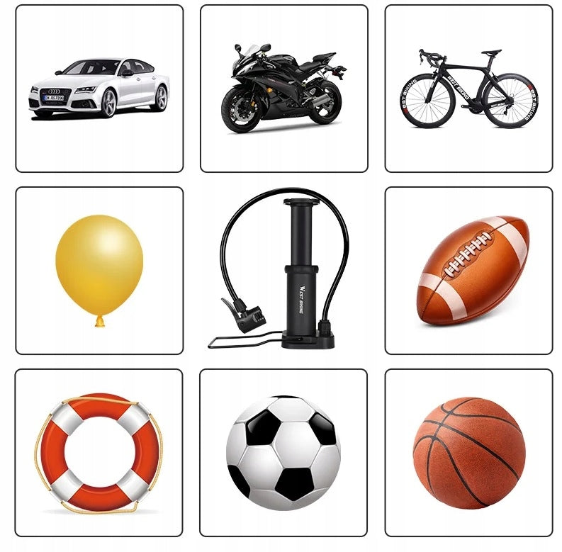 Foot pump Azaris BICYCLE PUMP WITH FOR BICYCLE black Color black
