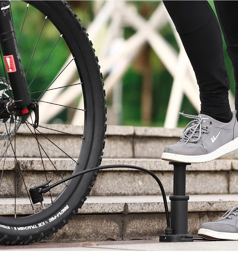 Foot pump Azaris BICYCLE PUMP WITH FOR BICYCLE black Manufacturer code pompka rowerowa samochodowa nożna mocna