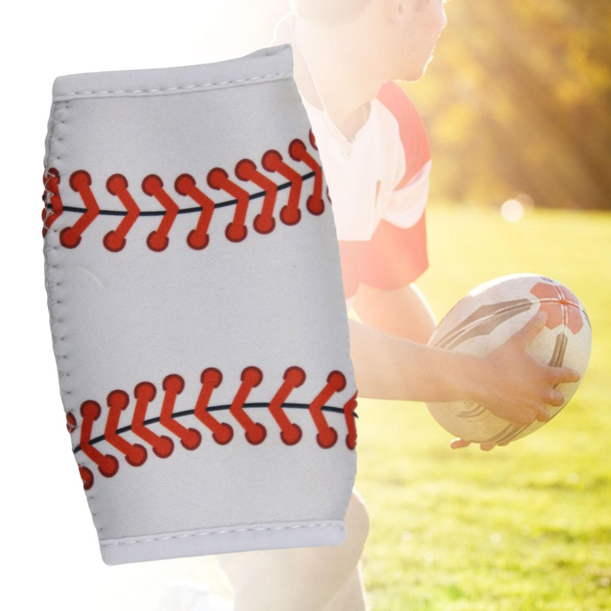 Football Chin Strap Pad Easy to Install Polyester Keep Face Cool Chin White