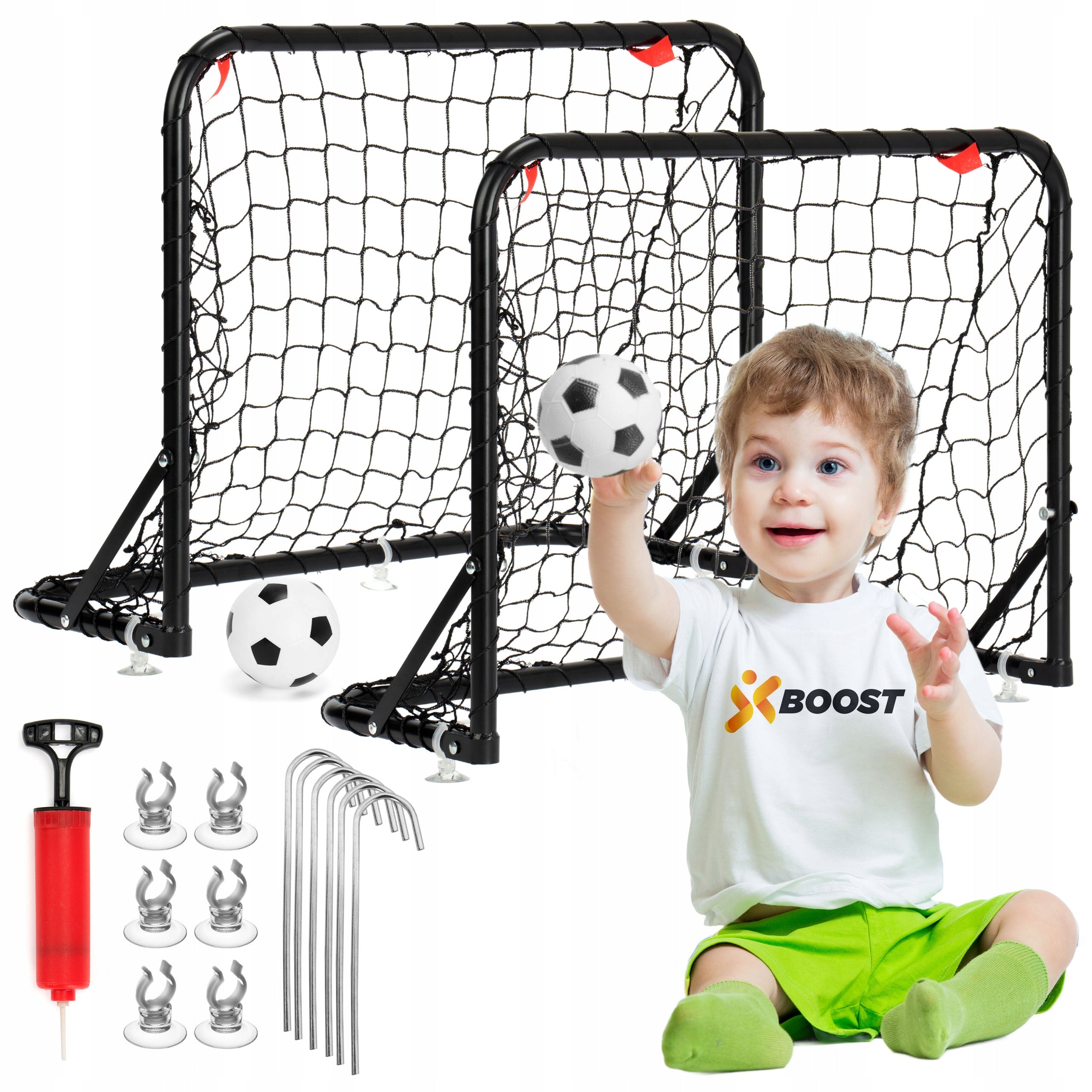 Football Goal Set of 2 Football Goals For Kids Pump Ball
