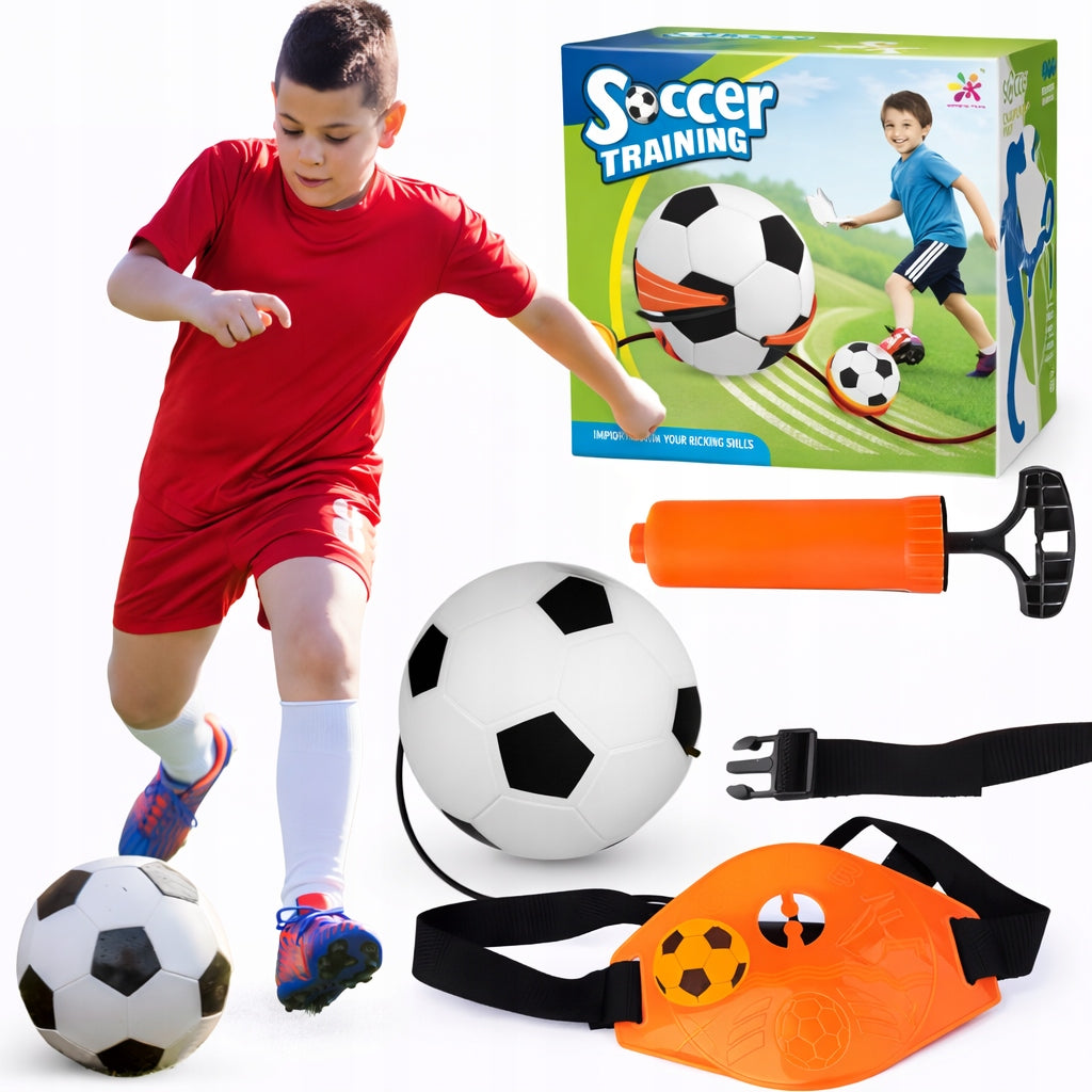 Football Set On Eraser With Ball And Pump Learning Tricks Football