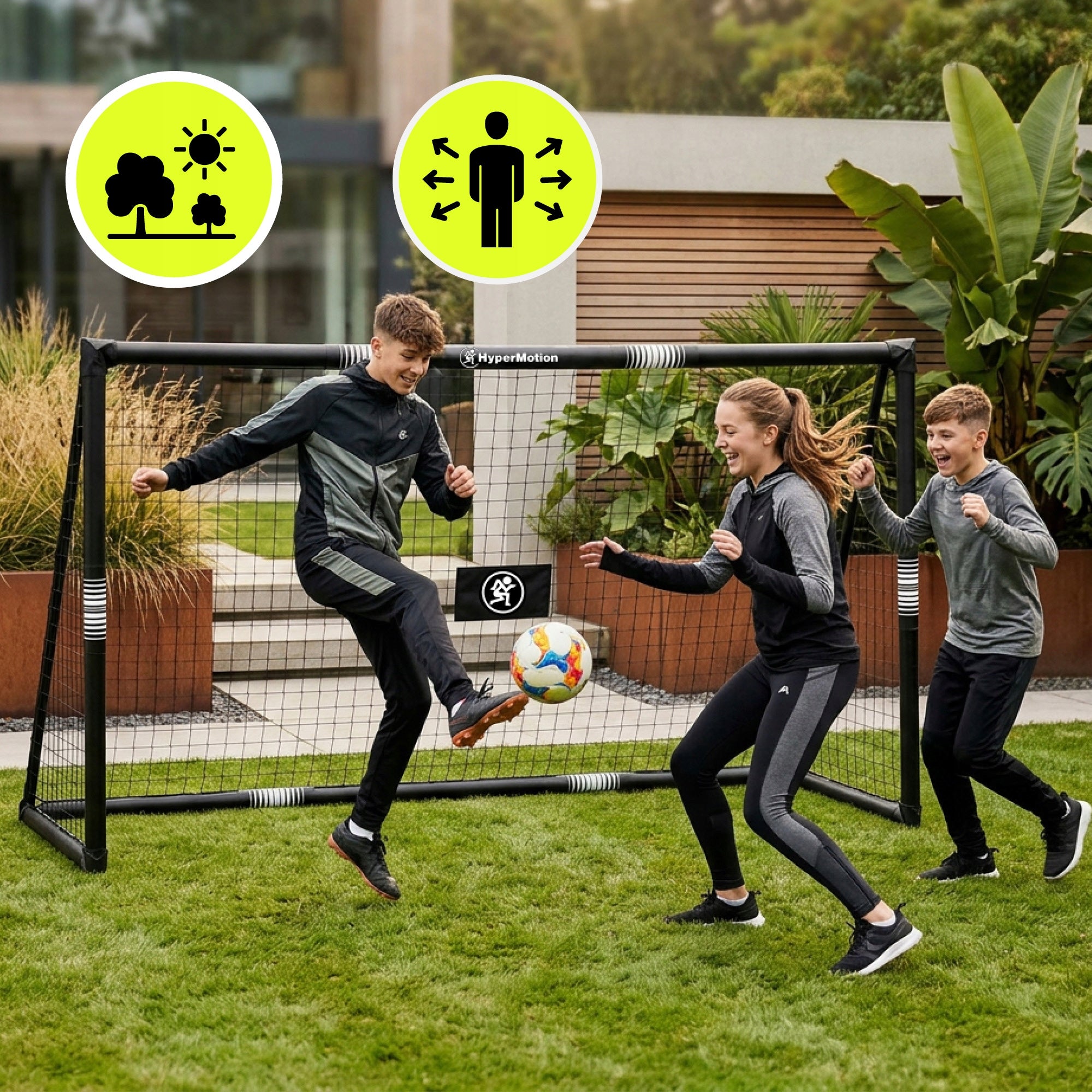 Football goal HyperMotion 240 × 160 cm – black Manufacturer code HYP91 GOAL BLACK M