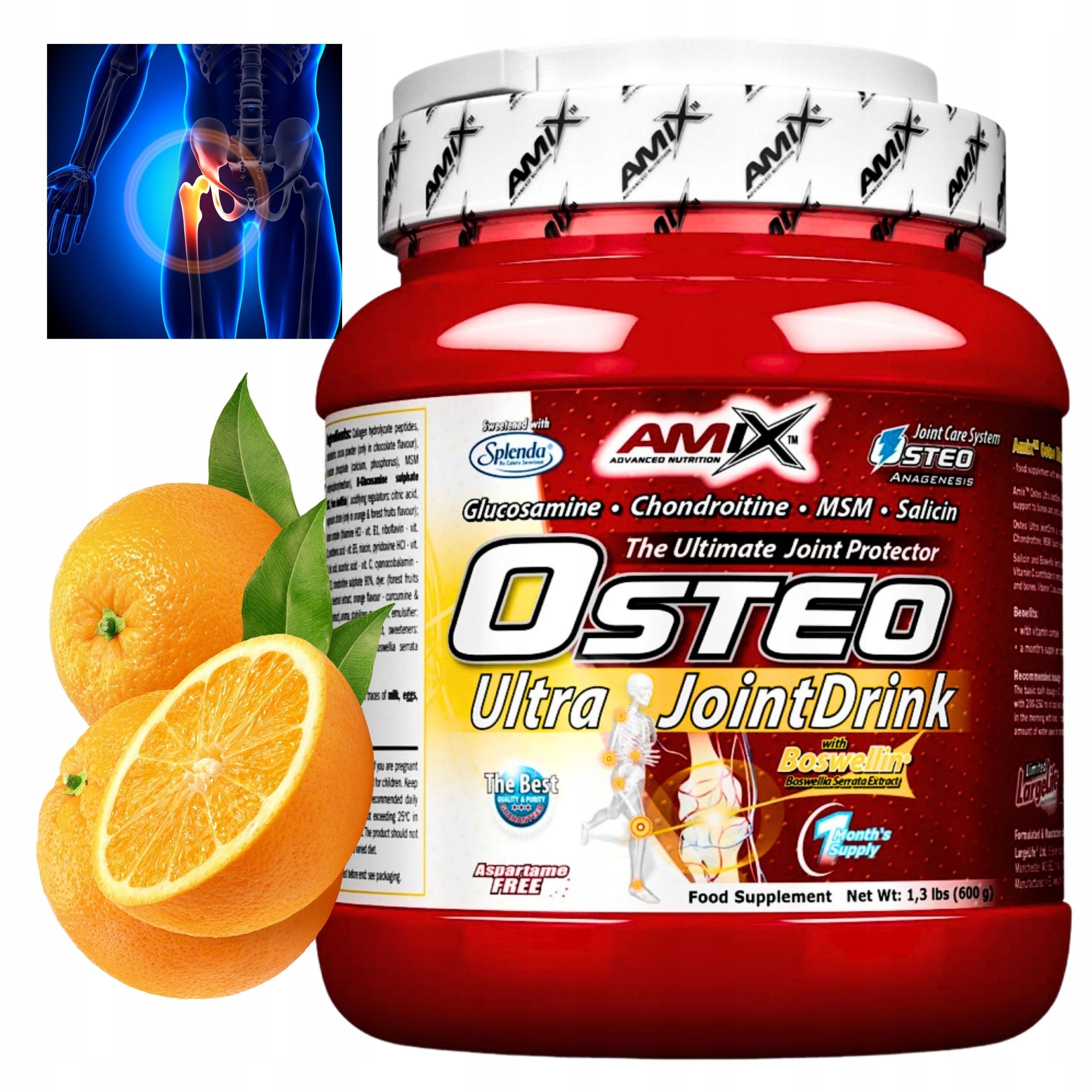 For Healthy Joints AMIX OSTEO for joint pain Glucosamine MSM Orange Flavor