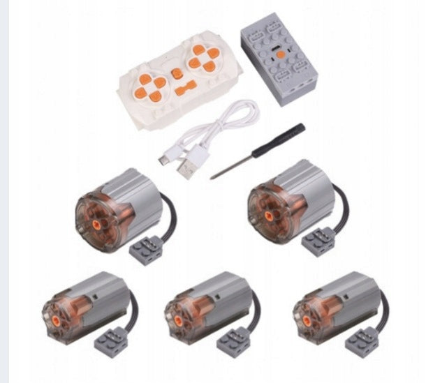 For Technic Power Functions Engine Kit Set of Five Elements