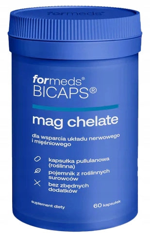 ForMeds BICAPS Diglycinate MAGNESIUM CHELATED 60 kaps MUSCLES NERVES SPASMS
