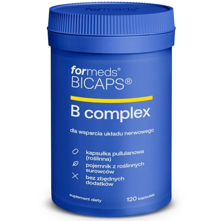 ForMeds BICAPS VITAMIN B COMPLEX 120 kap. Pantothenic acid Niacin Choline Packaging status original