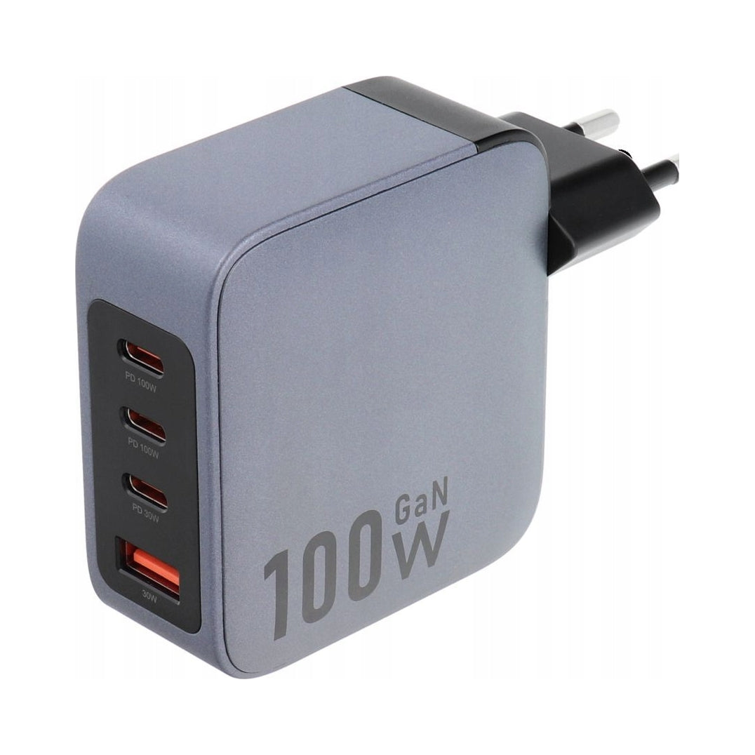 Forcell GaN 100W USB Fast Charger + 3x USB-C PD QC 4.0 for Laptop