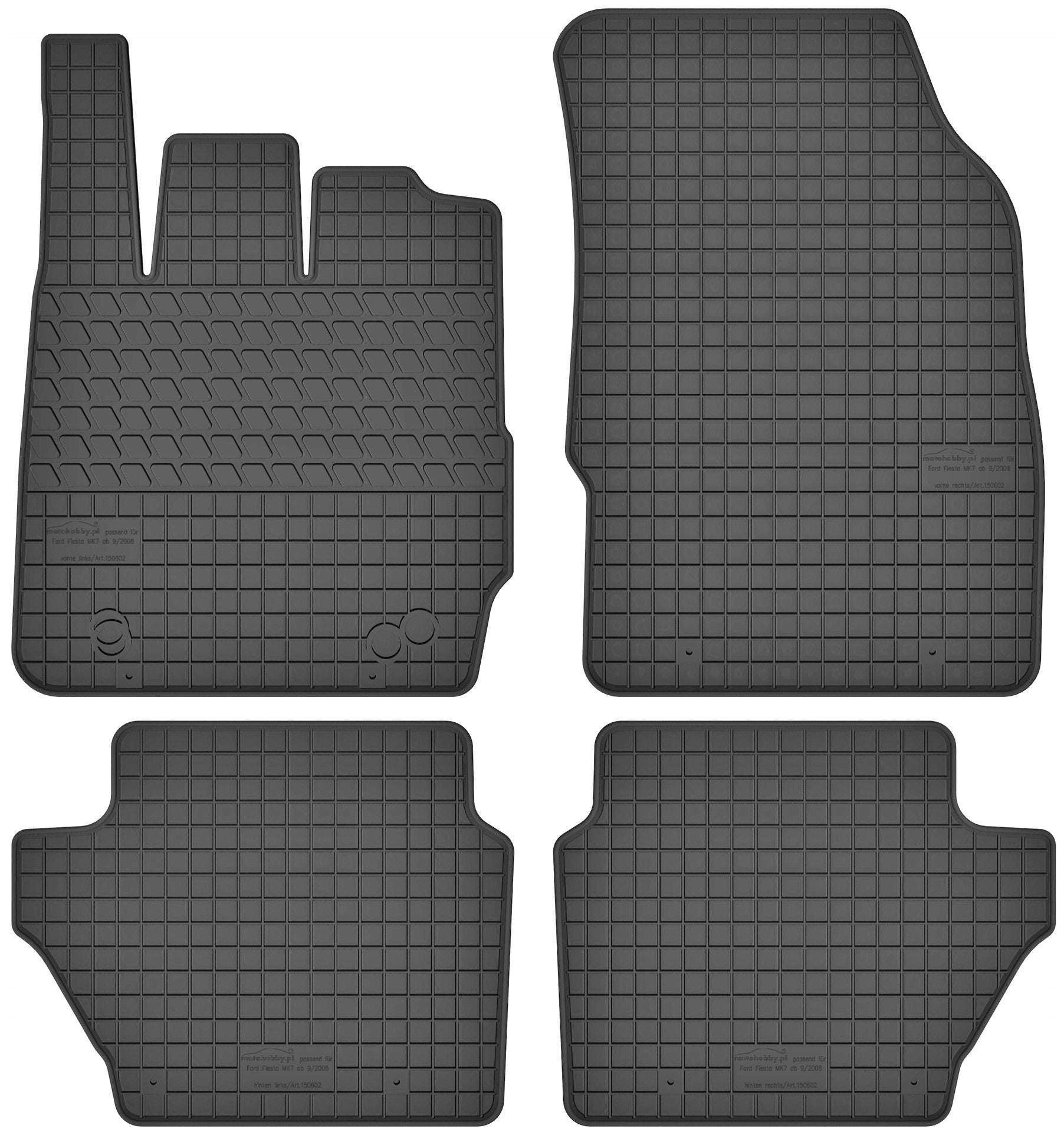 Ford Fiesta MK7 08-17 DEDICATED RUBBER MATS