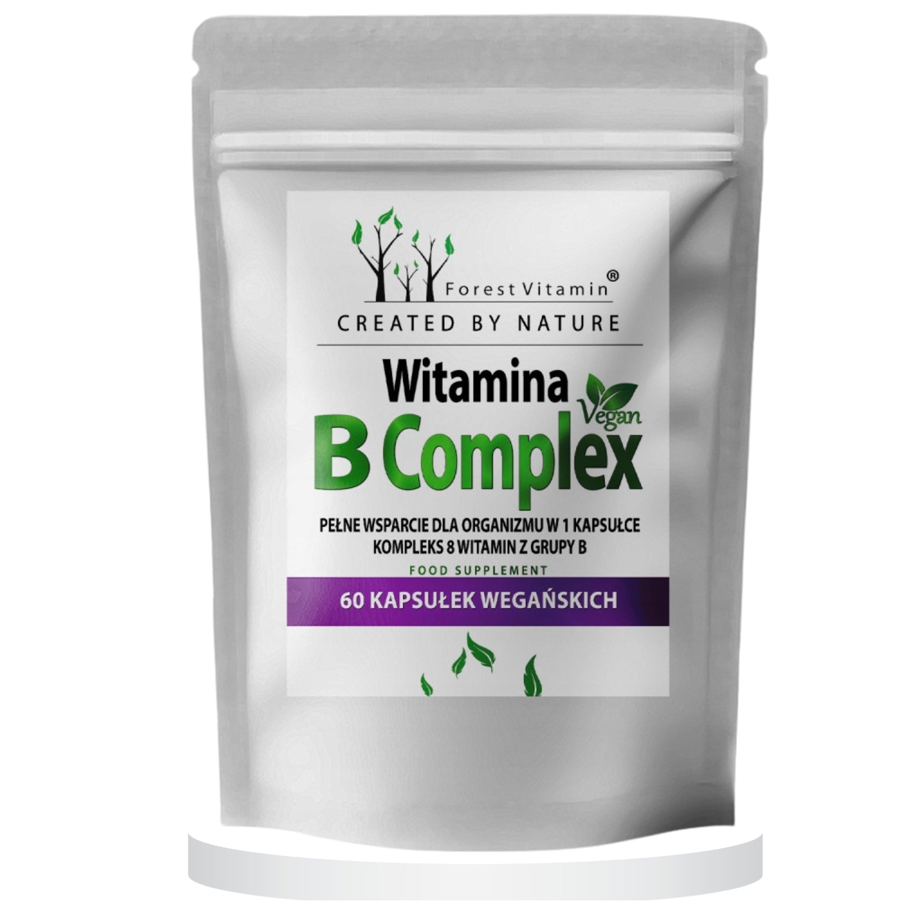Forest Vitamin B Complex Vegan B Vitamins 60 Vegan Capsules