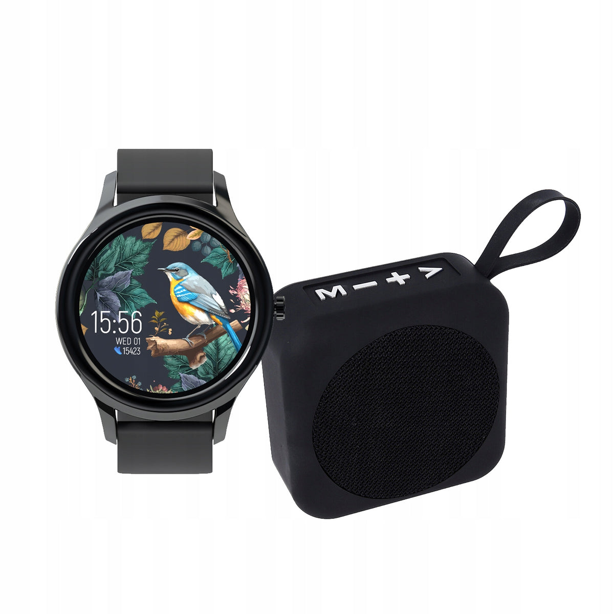 Forever smartwatch ForeVive 3 SB-340 black with bluetooth speaker 3W