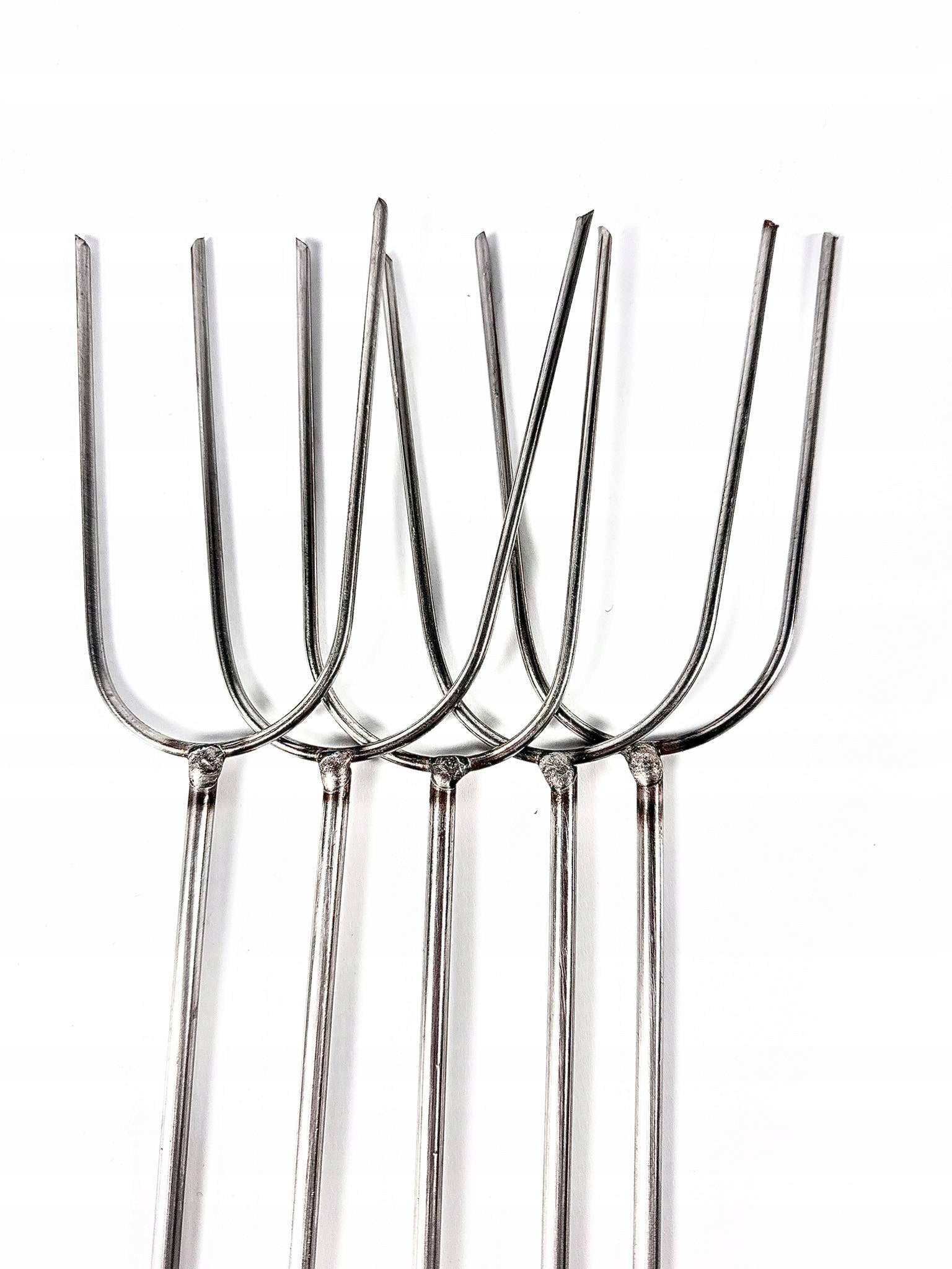 Forks 100% WHOLE STAINLESS bonfire sticks toasting sausage 5pcs-120cm Manufacturer code K-NIER-120