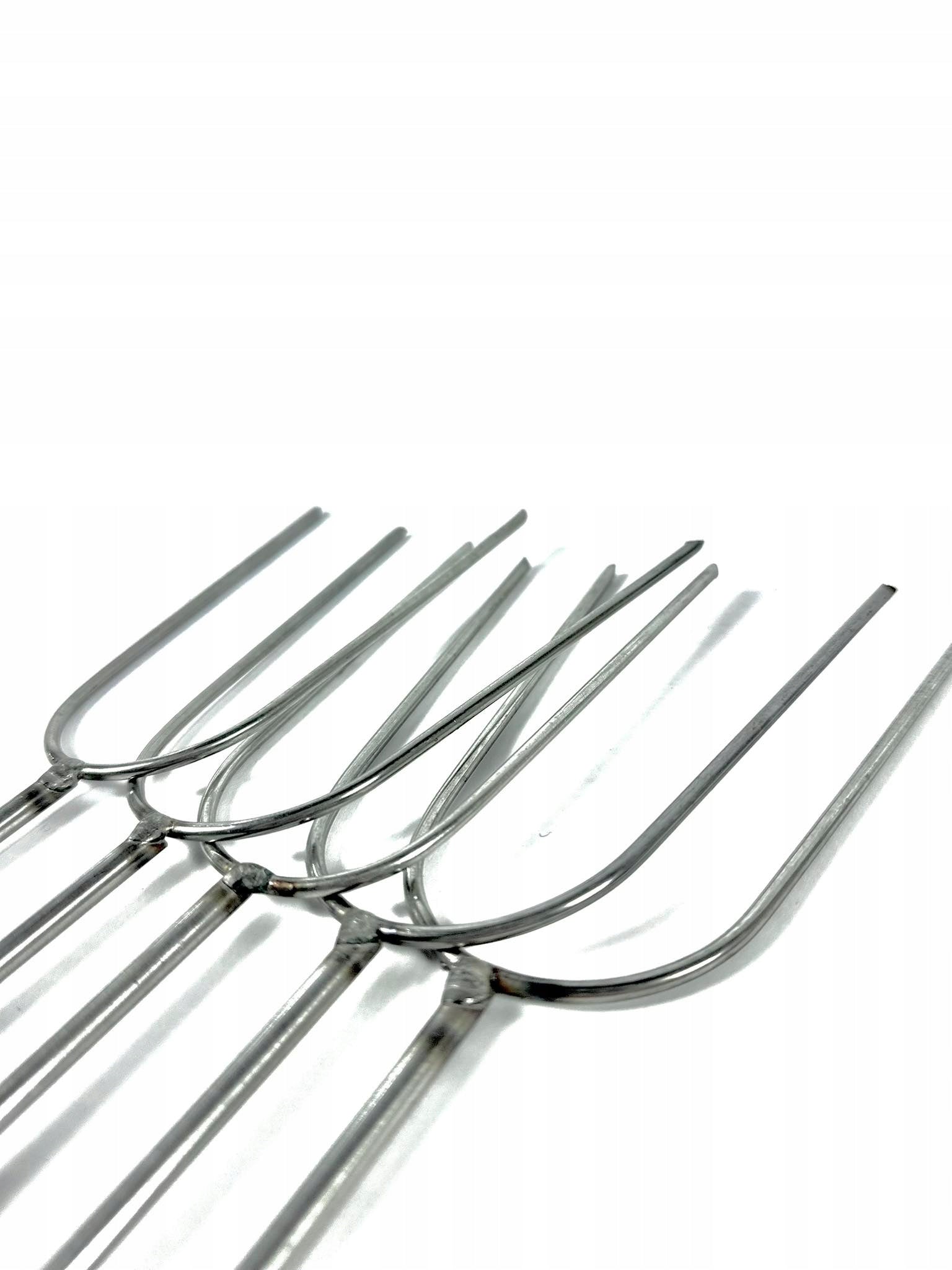 Forks 100% WHOLE STAINLESS bonfire sticks toasting sausage 5pcs-120cm Manufacturer no brand