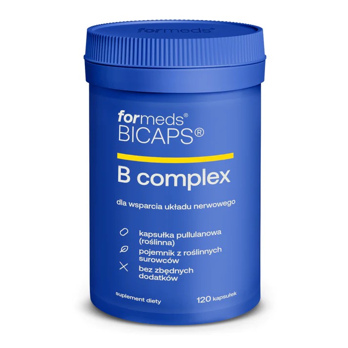 Formeds B-complex Vitamin B1 B2 B12 B6 B3 Nervous System 120 capsules Medical device no