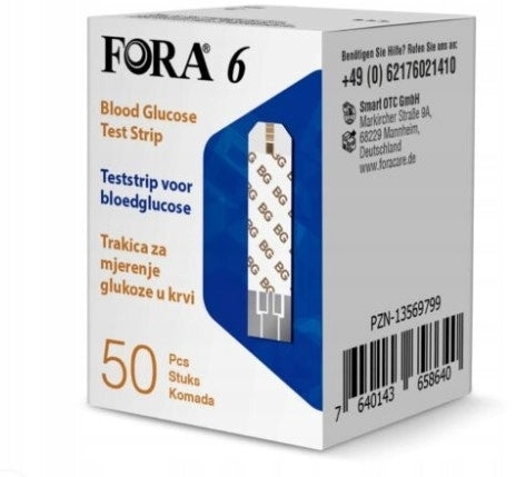 Forums 6 test strips for glucose 50 pcs.