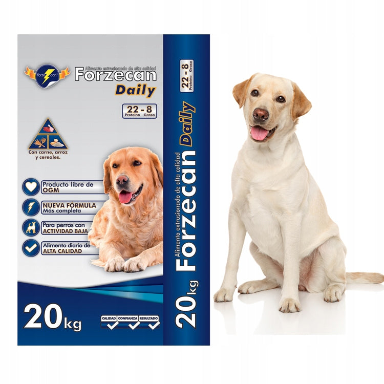 Forzecan Daily 45% meat, without chemicals and GMOs. 20kg