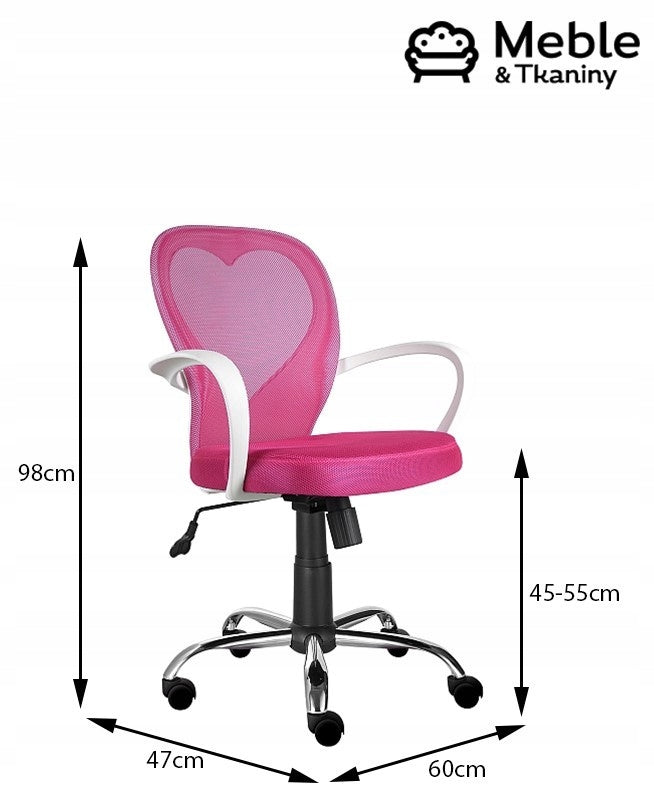 Vaikiška kėdė Signal Meble Daisy, rožinė