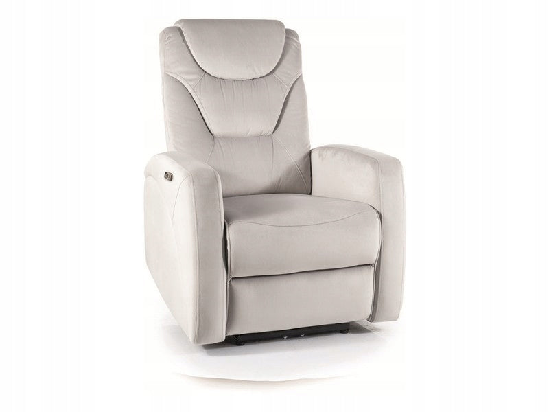 Wohnzimmersessel Signal Kronos Velvet, grau