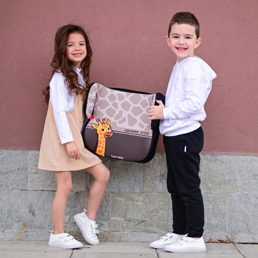 Automobilinė kėdutė-paaukštinimas Lorelli Topo Comf, 15-36 kg, Shark Light-Dark Blue