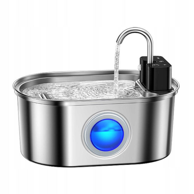 Fountain Rojeco Stainless Steel Cat Dog Drinker 3.2l Wireless