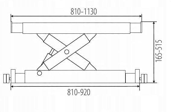 Four-column LIFT 5T SPECIALIZED for geometry GRUBBER LEVER Manufacturer code SDW-50.3DV