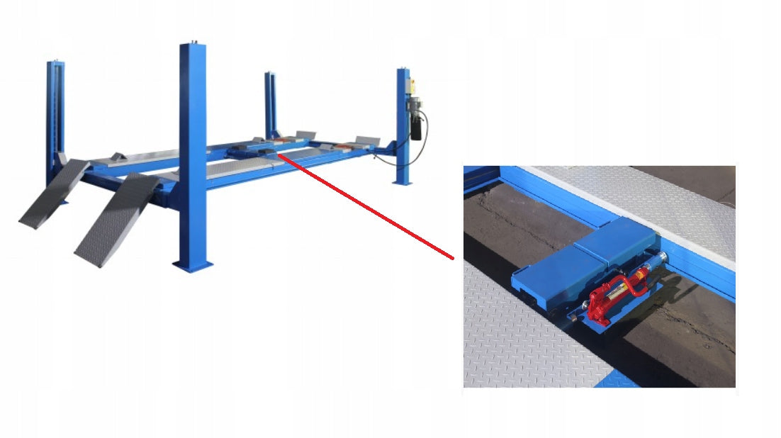 Four-column car lift CASTEX 380V with a lifting capacity of 5 tons